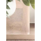 Tavolino galleggiante Kato bianco 18x10x9 - Legno massello di mango con cassetto, a parete