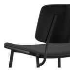 Set da pranzo 5 pezzi - Tavolo in legno di mango da 42" e 4 sedie in similpelle, 4 posti