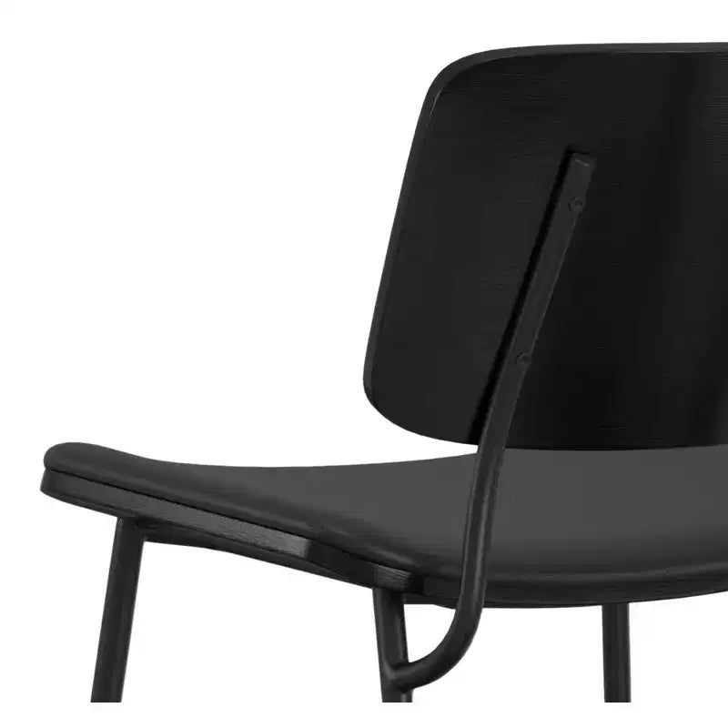 Set da pranzo 5 pezzi - Tavolo in legno di mango da 42" e 4 sedie in similpelle, 4 posti