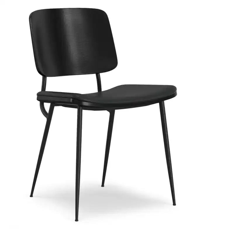 Set da pranzo 5 pezzi - Tavolo in legno di mango da 42" e 4 sedie in similpelle, 4 posti