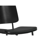 Set da pranzo 5 pezzi - Tavolo in legno di mango da 42" e 4 sedie in similpelle, 4 posti