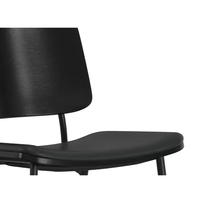 Set da pranzo 5 pezzi - Tavolo in legno di mango da 42" e 4 sedie in similpelle, 4 posti