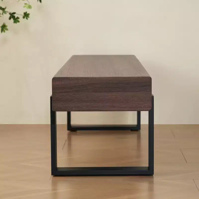 Letto a castello basso moderno Full su Full con cassetti, mensole illuminate e pannello forato