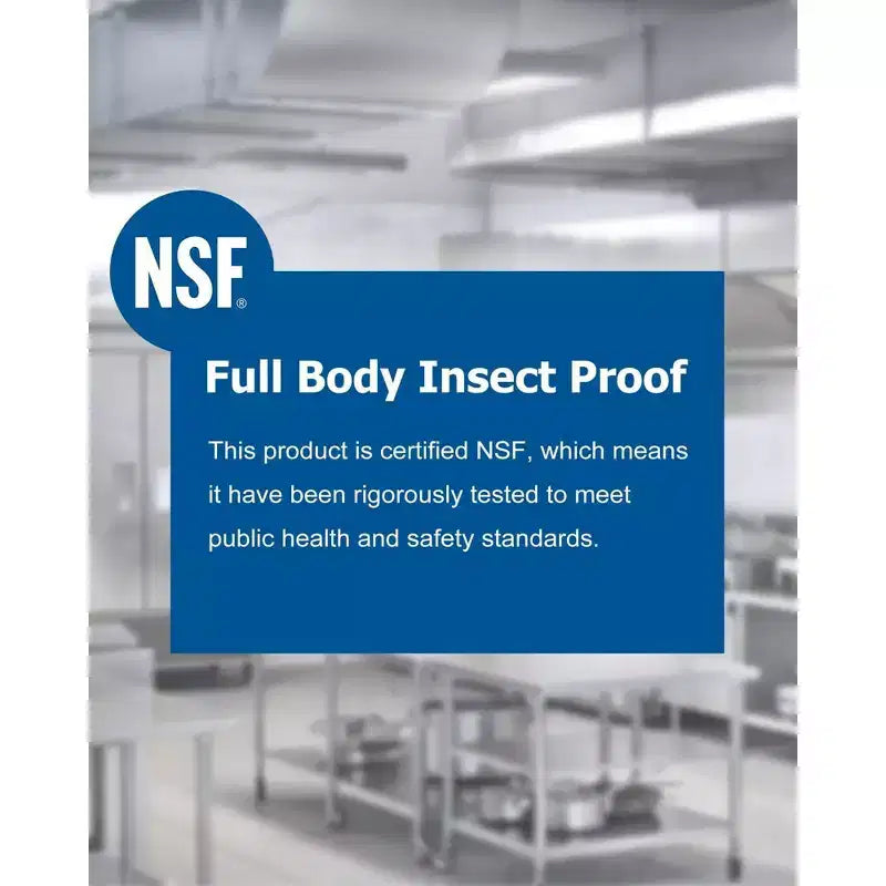 Tavolo da preparazione in acciaio inossidabile per lavori pesanti certificato NSF - Scaffale regolabile, 30x18, Cucina e Garage