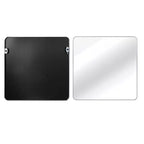 Specchio da Parete Quadrato – Oro/Argento, Cornice Metallica, 30" o 36", Singolo