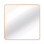 Specchio da Parete Quadrato – Oro/Argento, Cornice Metallica, 30" o 36", Singolo
