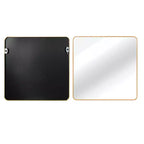 Specchio da Parete Quadrato – Oro/Argento, Cornice Metallica, 30" o 36", Singolo