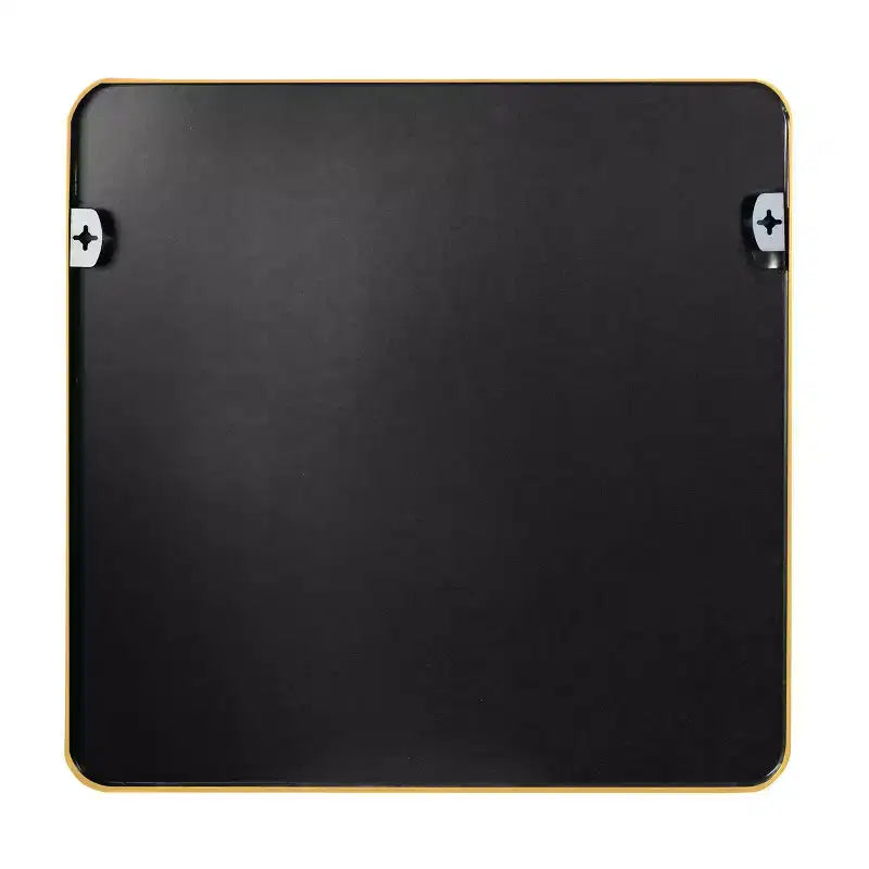 Specchio da Parete Quadrato – Oro/Argento, Cornice Metallica, 30" o 36", Singolo