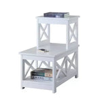 Tavolino Rettangolare in Legno Nero/Espresso/Bianco, Montaggio da 1 Persona, 1 Pezzo