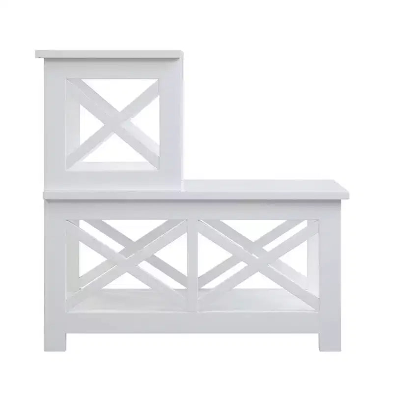 Tavolino Rettangolare in Legno Nero/Espresso/Bianco, Montaggio da 1 Persona, 1 Pezzo