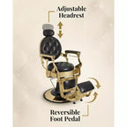 Poltrona reclinabile in similpelle nera/marrone/verde, girevole a 360°, monoposto, capacità 317,5 kg