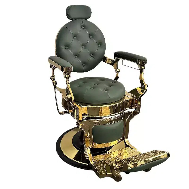 Poltrona reclinabile in similpelle nera/marrone/verde, girevole a 360°, monoposto, capacità 317,5 kg