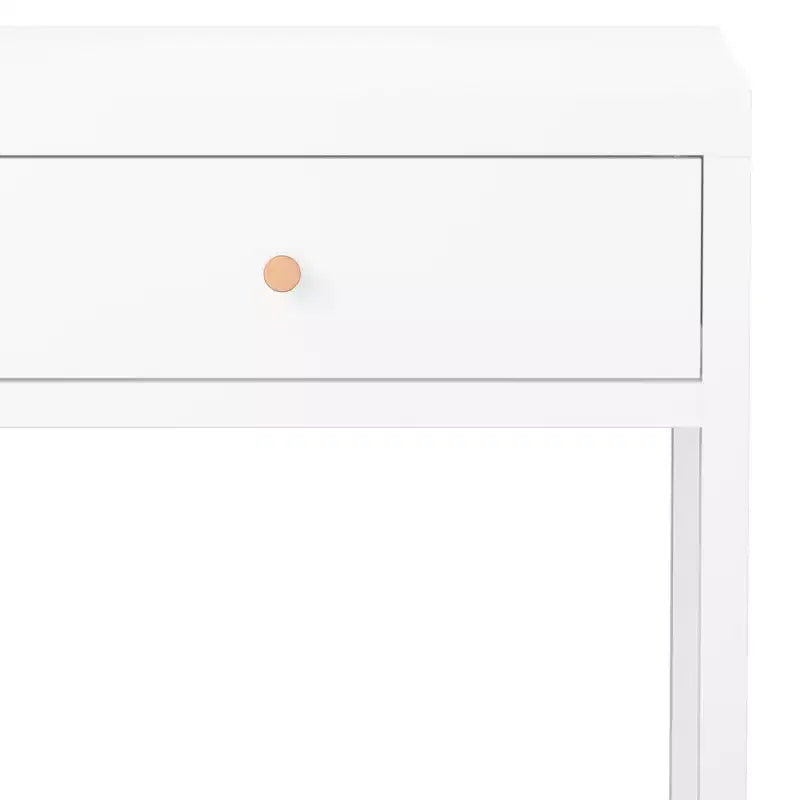 Comodino Rettangolare Bianco, Singolo