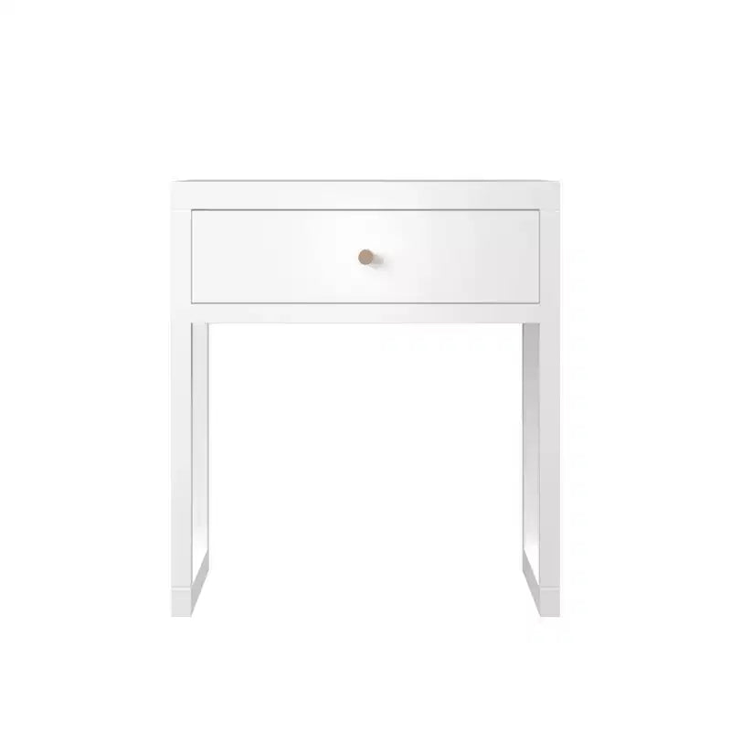 Comodino Rettangolare Bianco, Singolo