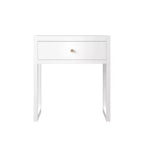 Comodino Rettangolare Bianco, Singolo