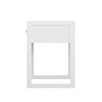 Comodino Rettangolare Bianco, Singolo