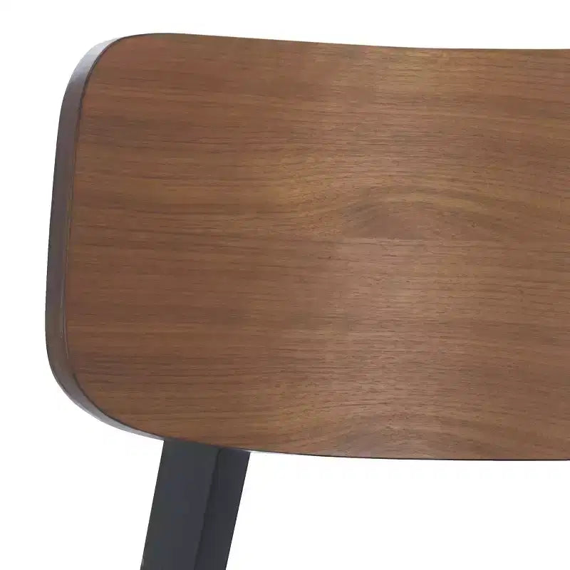 Set di 2 sedie da pranzo in legno, telaio in legno massello, sedile imbottito, stile mid-century
