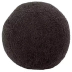 Pouf rotondo Gracelina crema - Capacità 125 kg, 100% poliestere, Prodotto negli USA