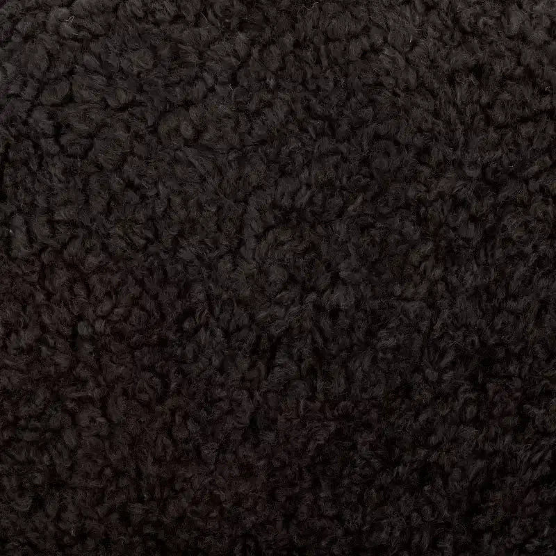 Pouf rotondo Gracelina crema - Capacità 125 kg, 100% poliestere, Prodotto negli USA