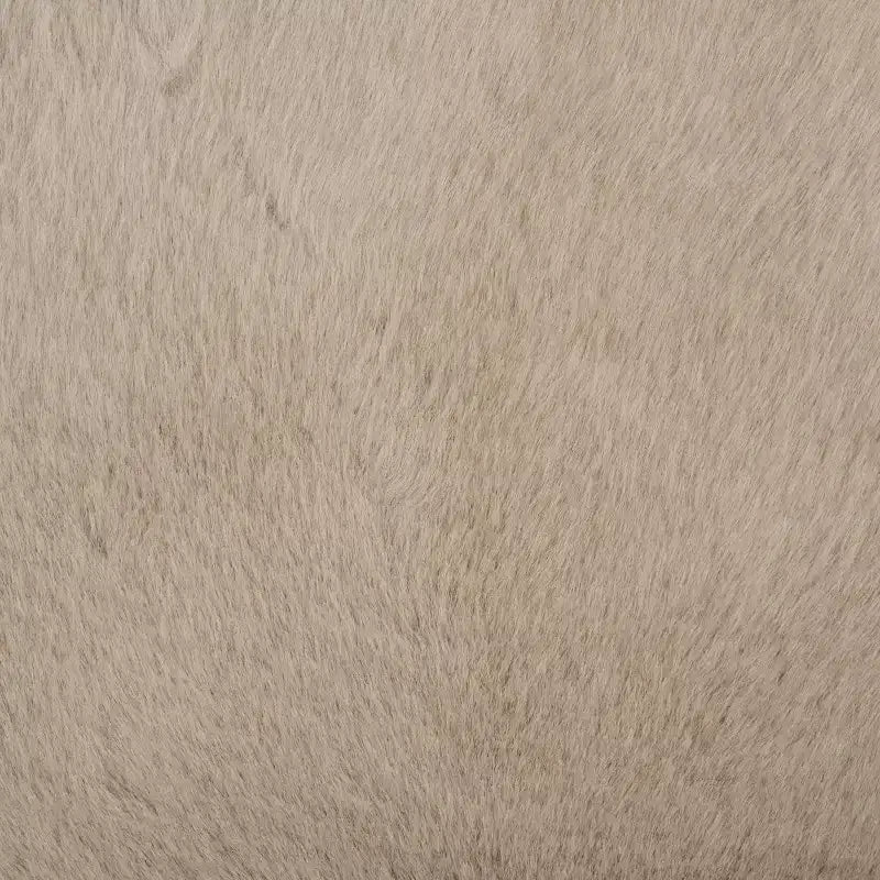 Pouf rotondo Gracelina crema - Capacità 125 kg, 100% poliestere, Prodotto negli USA