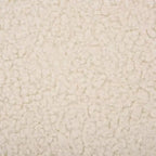 Pouf rotondo Gracelina crema - Capacità 125 kg, 100% poliestere, Prodotto negli USA