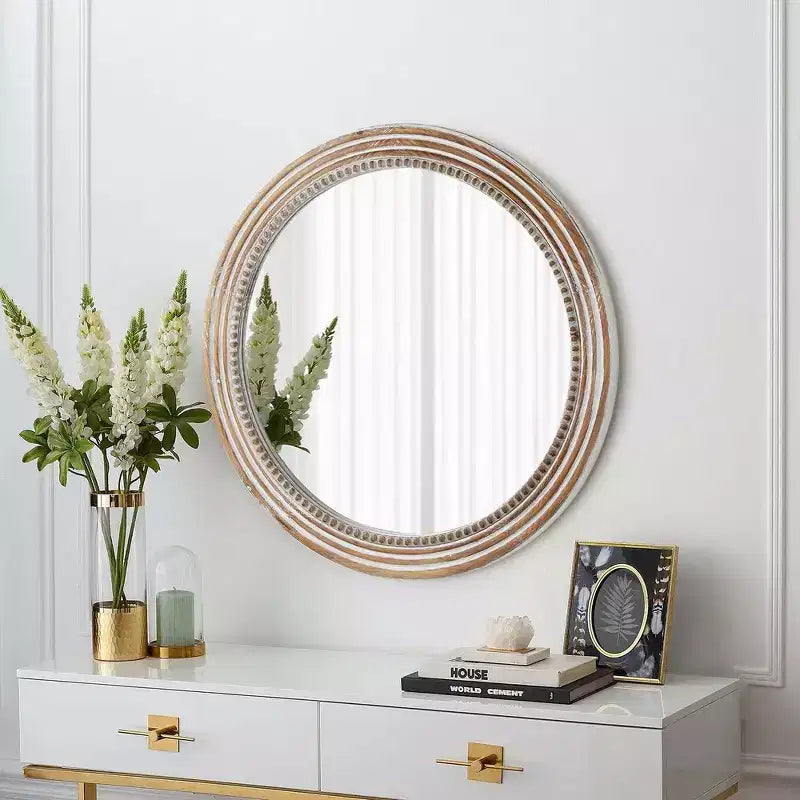 Mobile credenza moderno a 4 ante da 59 pollici con gambe in legno di gomma, armadietto contenitore