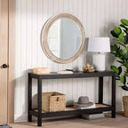 Mobile credenza moderno a 4 ante da 59 pollici con gambe in legno di gomma, armadietto contenitore