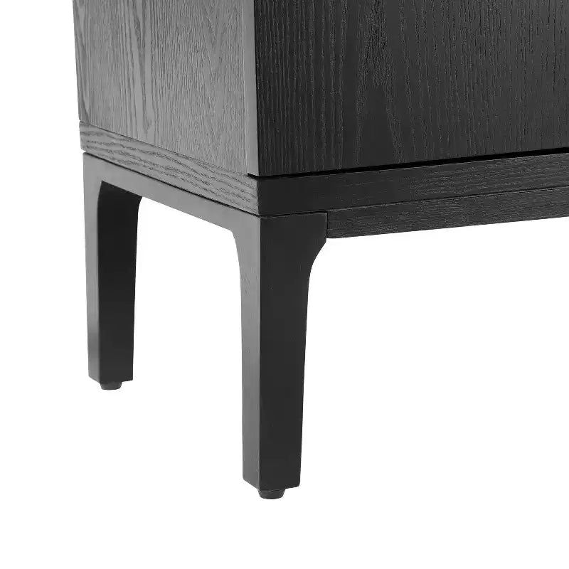 Credenza moderna a 4 ante da 59", finitura effetto legno, capienza fino a 4