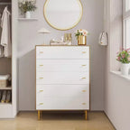 Specchio da bagno moderno con cornice ad arco in alluminio, elegante montatura in metallo per vanità