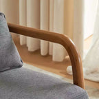 Divanetto imbottito in ecopelle stile Mid-Century Modern da 78,5 pollici, divano a 2 posti