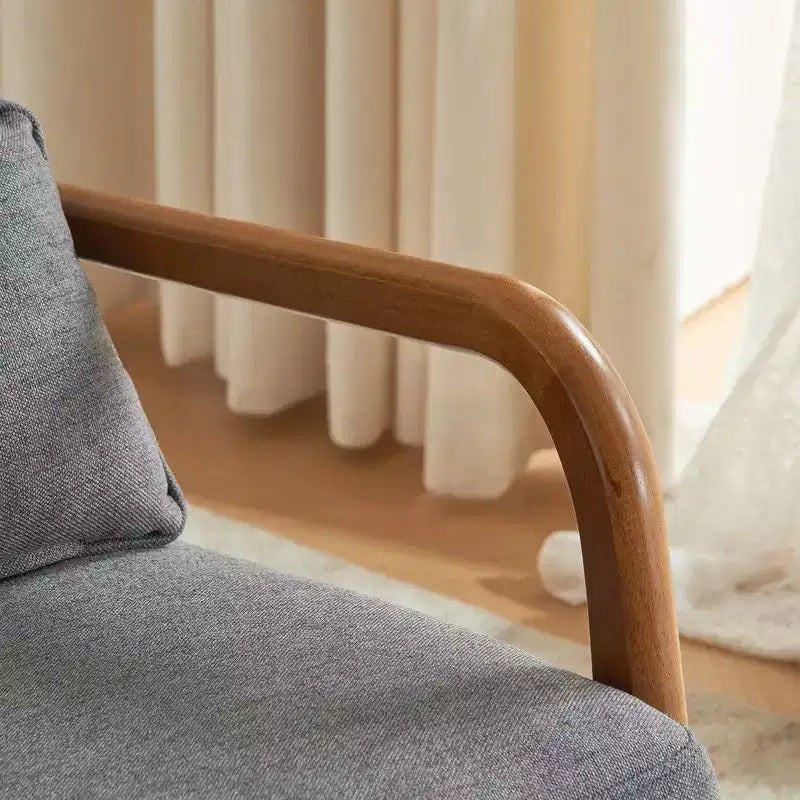Divanetto imbottito in ecopelle stile Mid-Century Modern da 78,5 pollici, divano a 2 posti
