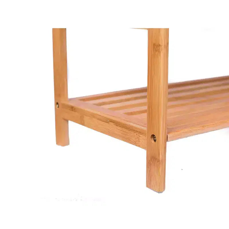 Scarpiera a 3 Ripiani in Bambù con Manici – Contiene 9 Paia, 70x27x51 cm