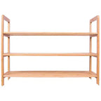 Scarpiera a 3 Ripiani in Bambù con Manici – Contiene 9 Paia, 70x27x51 cm